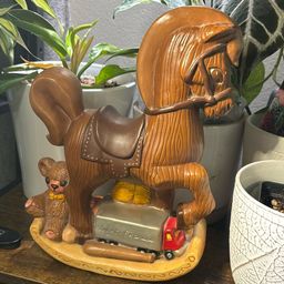 Vintage Ceramic Rocking Horse “Knight Express”