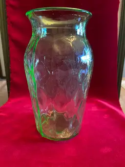 Vintage Uranium Glass Vase