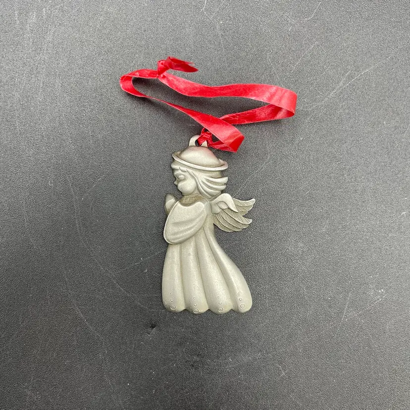 Hampshire Pewter Handcrafted Angel Hanging Christmas Metal Ornament