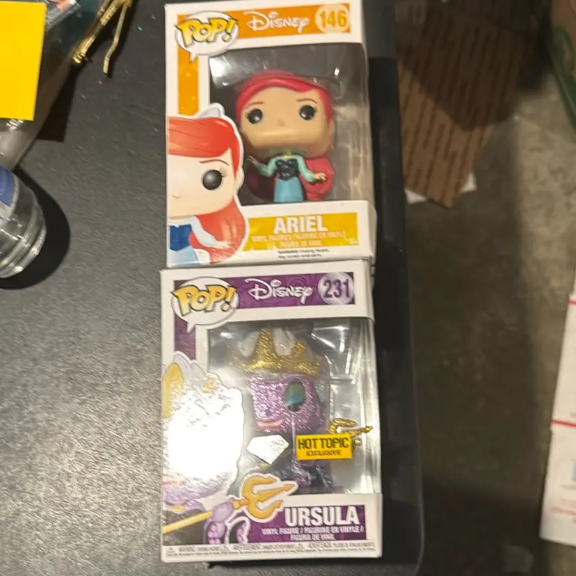 Ariel And Ursula Funkos