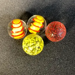4-One Inch Glass Marbles