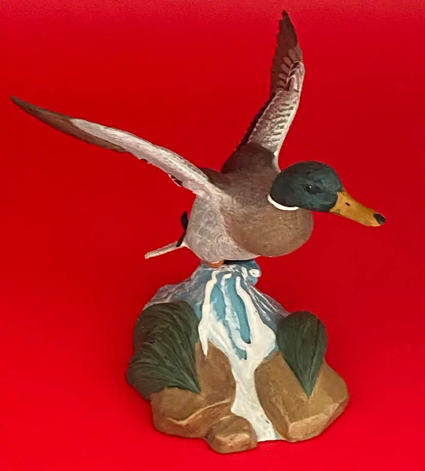 Mallard (Duck in Flight) Figurine by Anthony Rudsill, 4.5" Tall