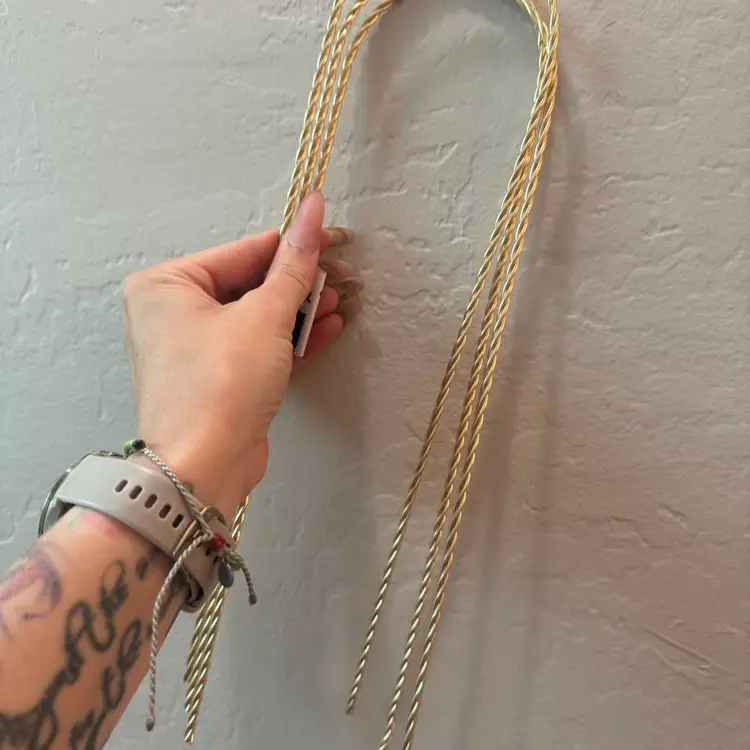 3 pack wire trellises champagne gold