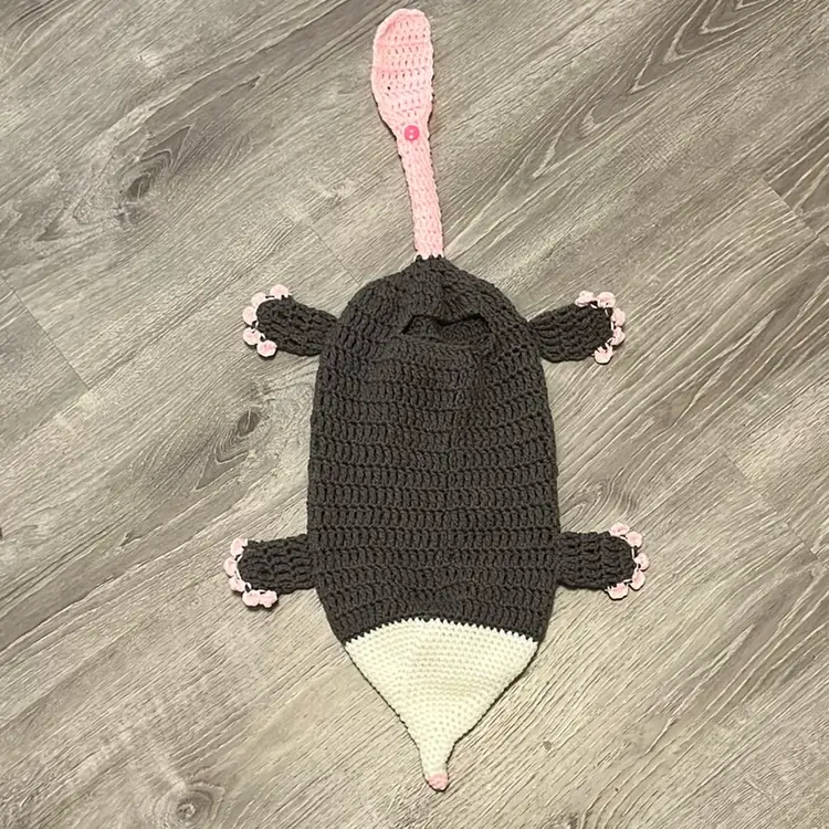 Possum Plastic Bag Holder Handmade Crochet