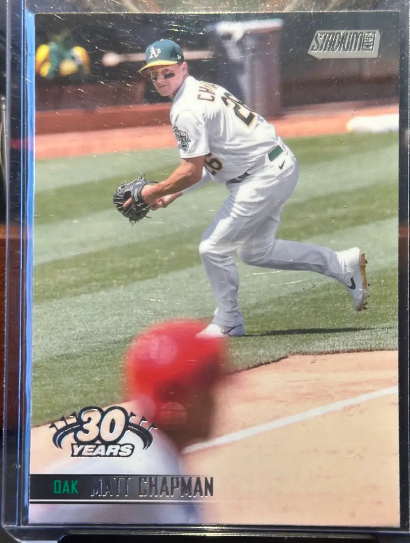 Matt Chapman 2021 Stadium Club 30 Years (PR 30) Oakland Athletics / Oakland A’s Toronto Blue Jays