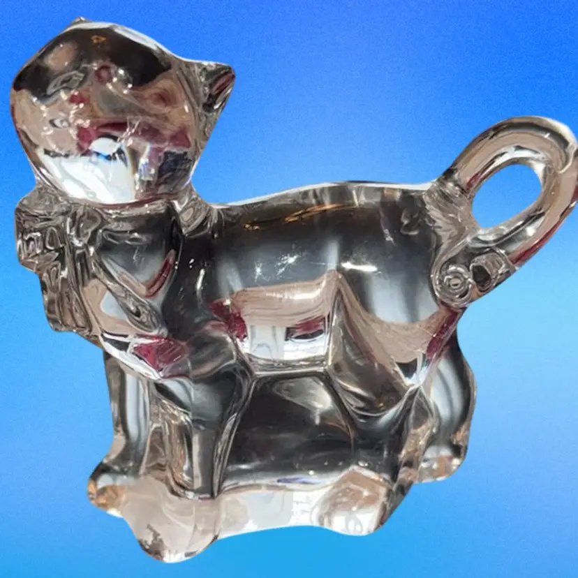 Crystal Lenox "Sassy" Kitty Paperweight