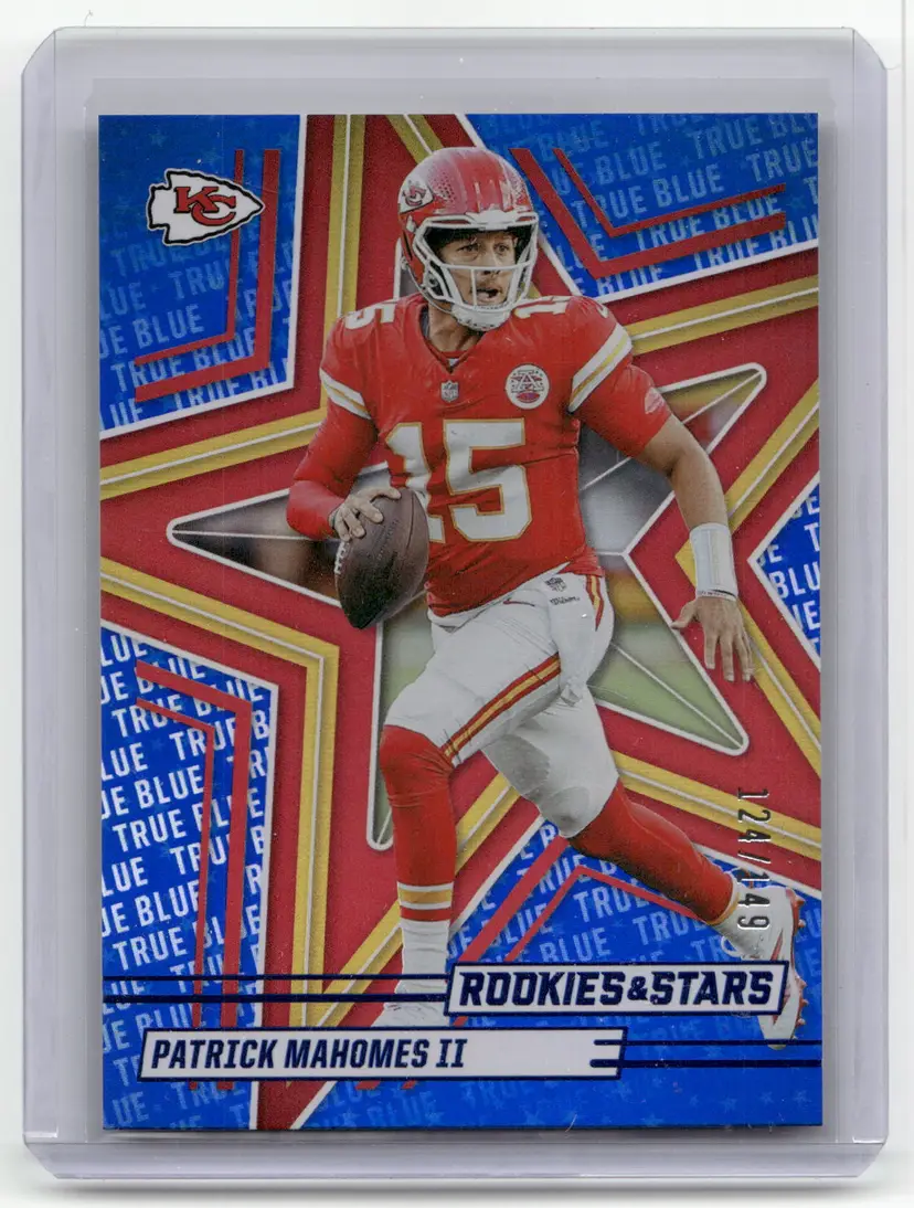 2025 Rookies & Stars Patrick Mahomes II True Blue Card /149- Chiefs