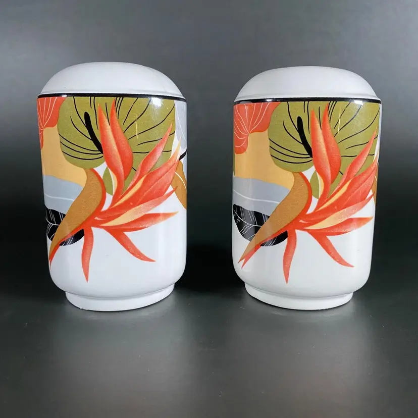 *VTG* Sango Maui Salt & Pepper Shakers Larry Laslo Collection