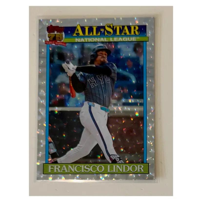 Francisco Lindor 1991 Topps All-Star Crackle Foil New York Mets