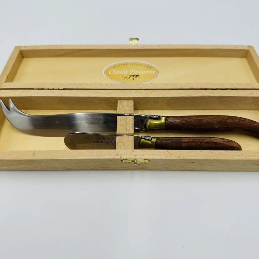 Laguiole Claude Dozorme Fromage French Cheese Set Rare Vintage Serveware