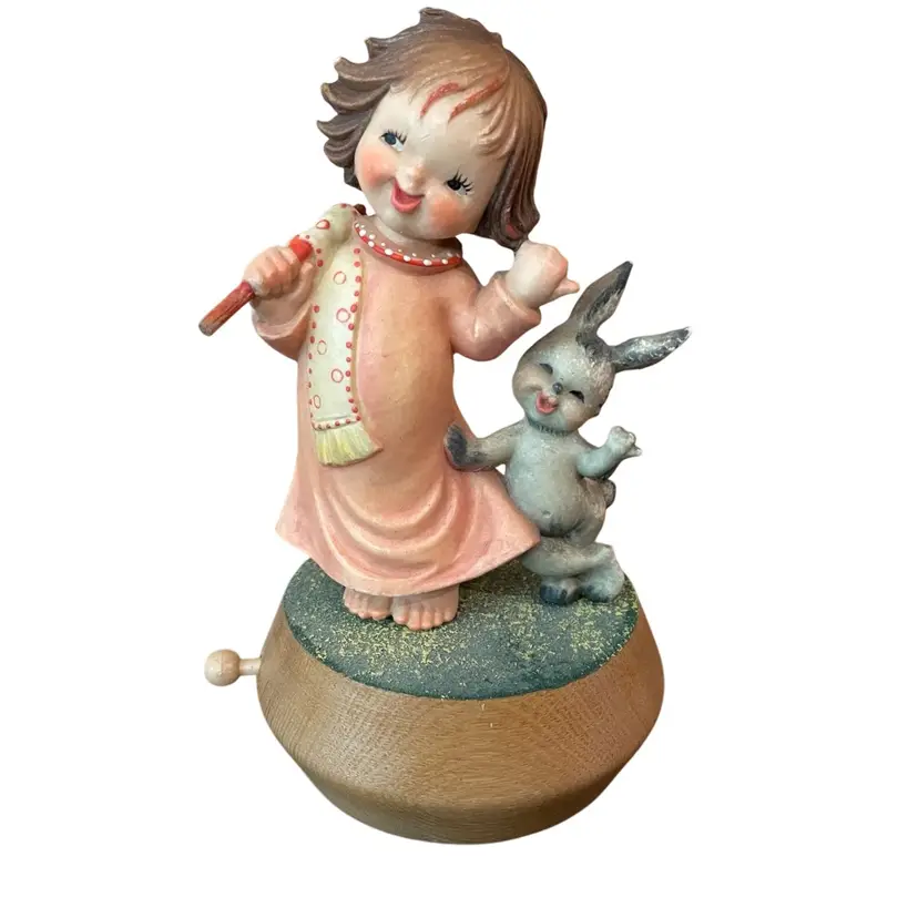 #01 Vintage 1954 ANRI Music Box Plays Raindrops Keep Falling On My Head