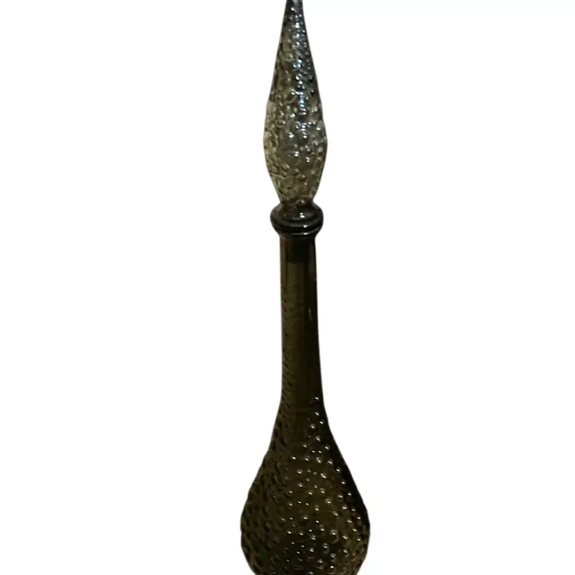 Hobnail Green Large Genie Bottle