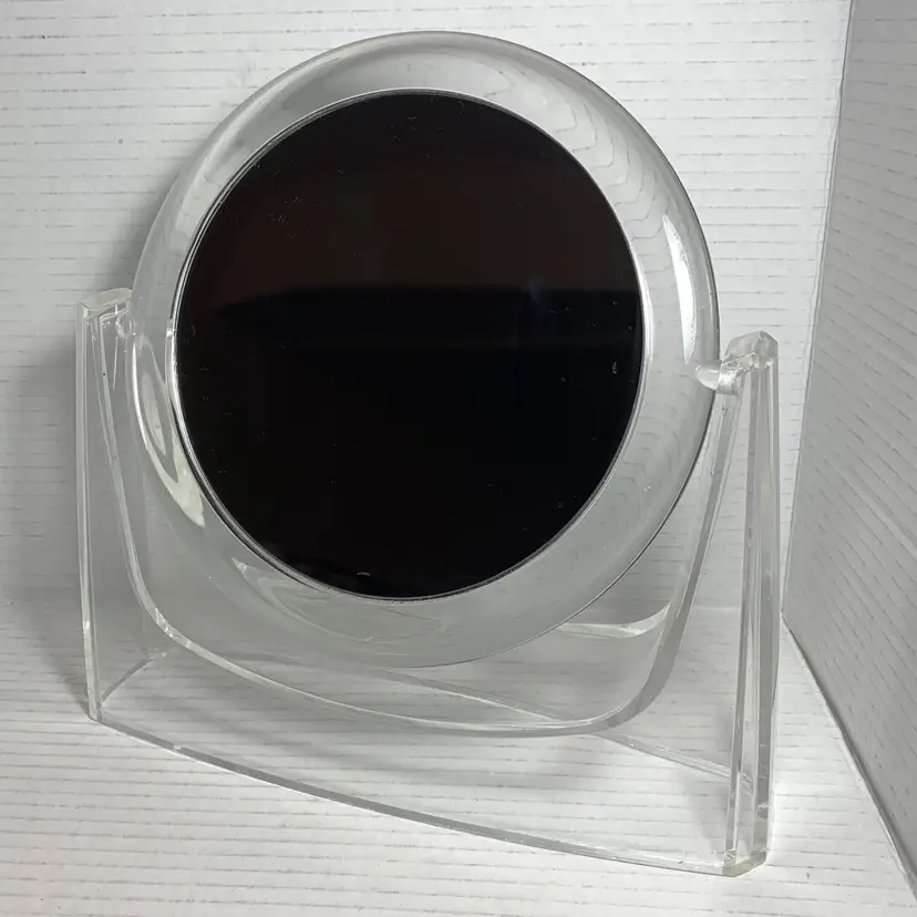 VTG Make Up Mirror Acrylic Stand 2sided (1 Side Magnifies)