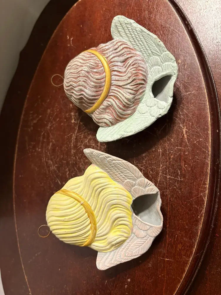 Hand Painted Ceramic Angel Ornaments