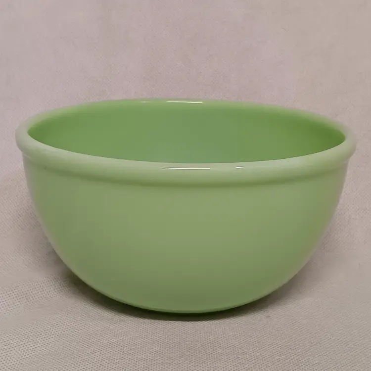 Fire King Jadeite Mixing Bowl 7" x 3.75" Beaded Edge