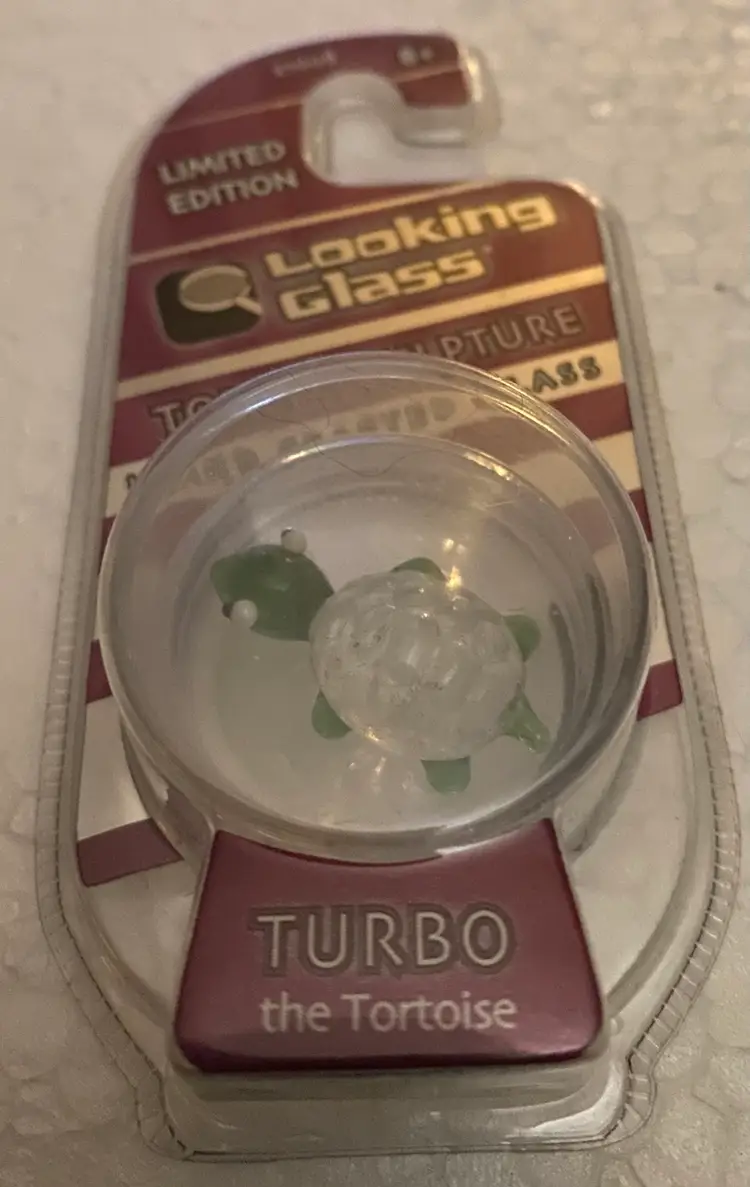 33% Off Sale- Limited Edition Looking Glass Torch Sculpture Turbo The Tortoise Front And Back Photos (was $12)
