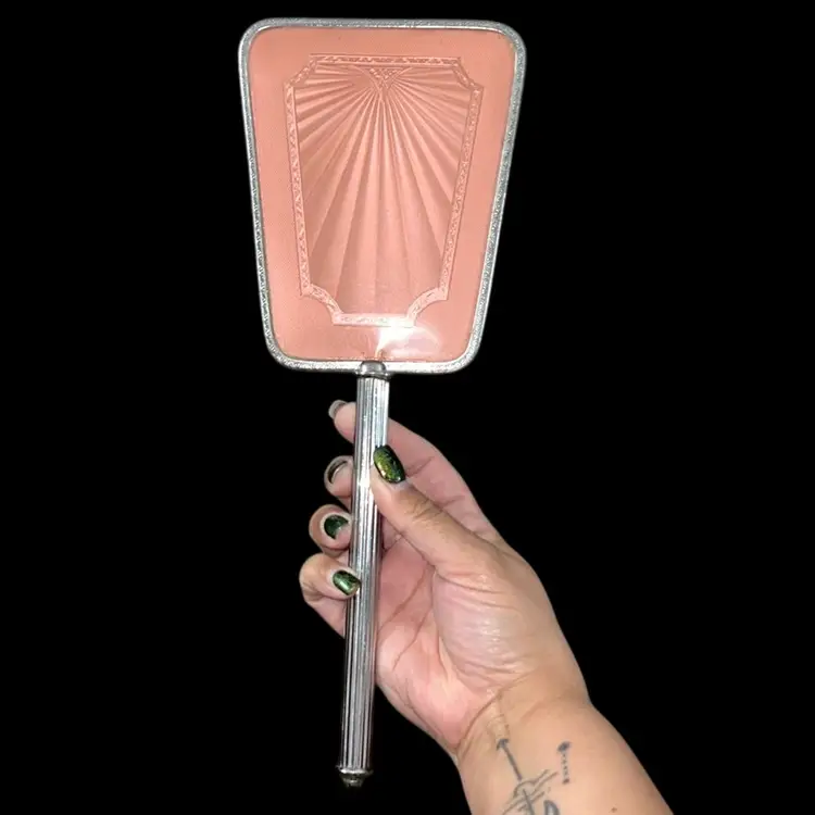 Art Deco Vanity Hand-held Mirror