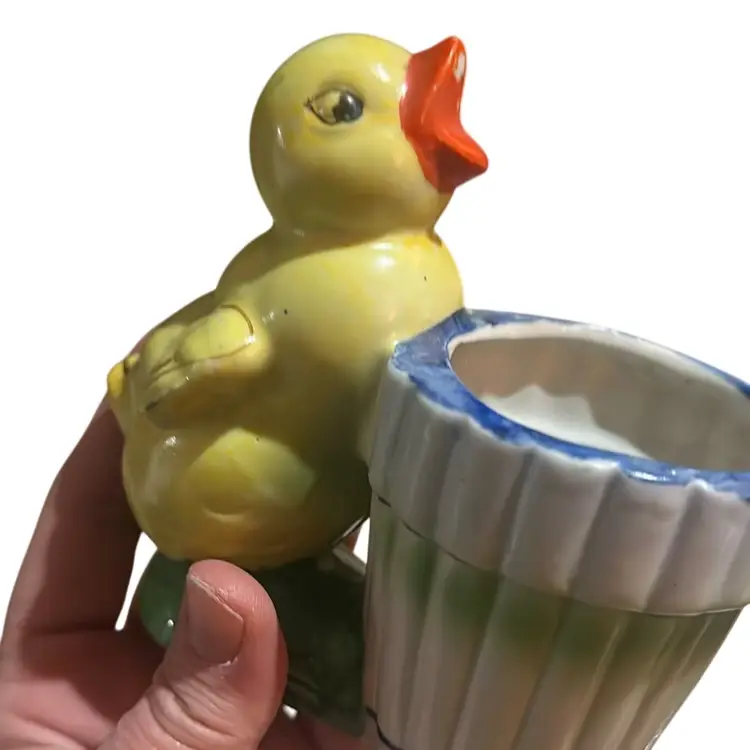 Adorable Vintage Chick 🐥 Planter 5x5in Made In Japan