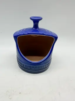 Le Creuset Stoneware Salt Crock Salt Keeper Salt Pig Cobalt Blue