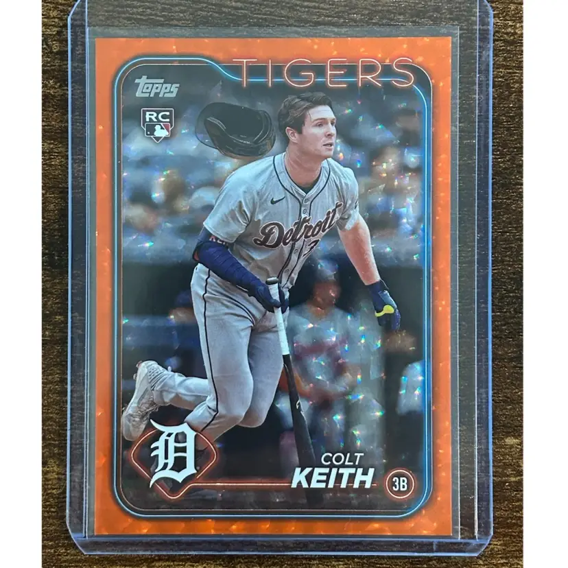 Colt Keith 2024 Topps Update Orange Foil 56/299 Detroit Tigers