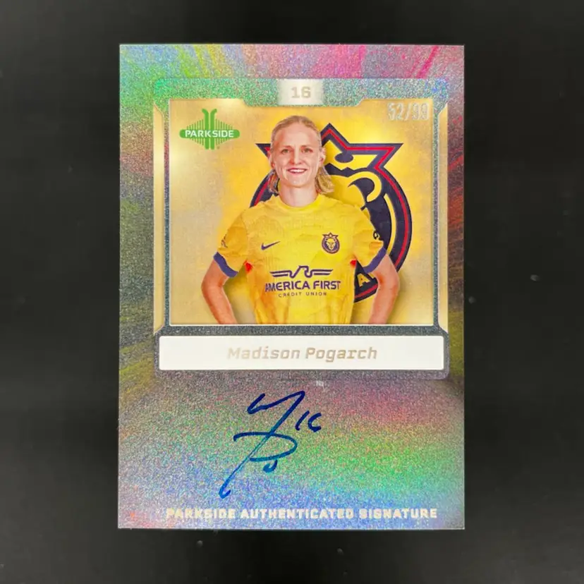 Madison Pogarch 2025 Parkside NWSL Vol 2 Signature Series Foil /99 Autograph Soccer Card TW55
