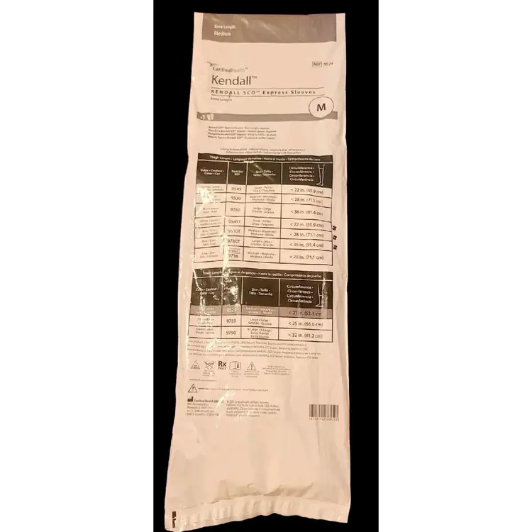 Kendall Express SCD Med Knee Length Compression Sleeve Garment- REF 9529. New