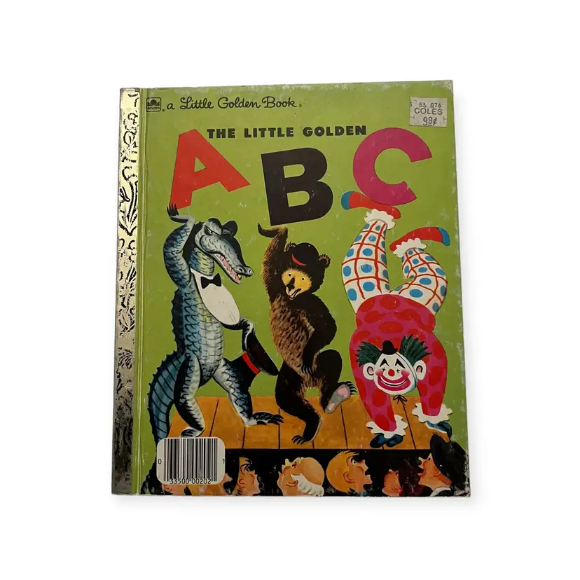 1979 The Little Golden ABC. Little Golden Book/Western Publishing. Pictures by Cornelius DeWitt. Classic Vintage Childrens Book