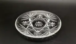 #01 - Vintage Anchor Hocking Oatmeal Pattern Appetizer Plate 4"