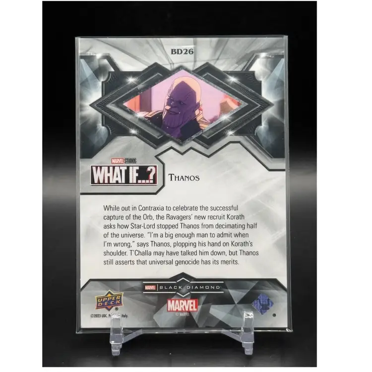 2023 Upper Deck Black Diamond Thanos - Marvel What If?
