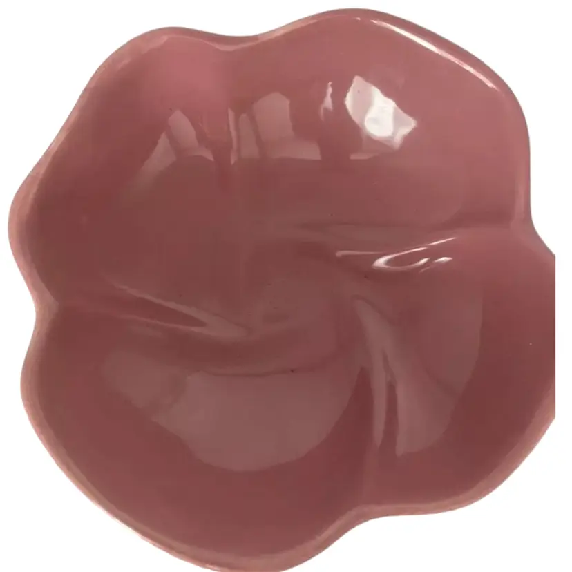 Flower Shaped Haeger Bowl - Pink 8”