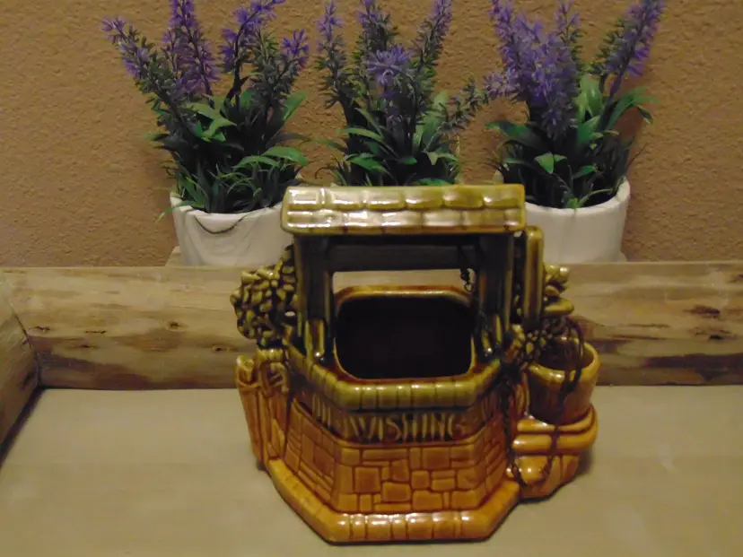 Vintage preowned McCoy Wishing Well planter