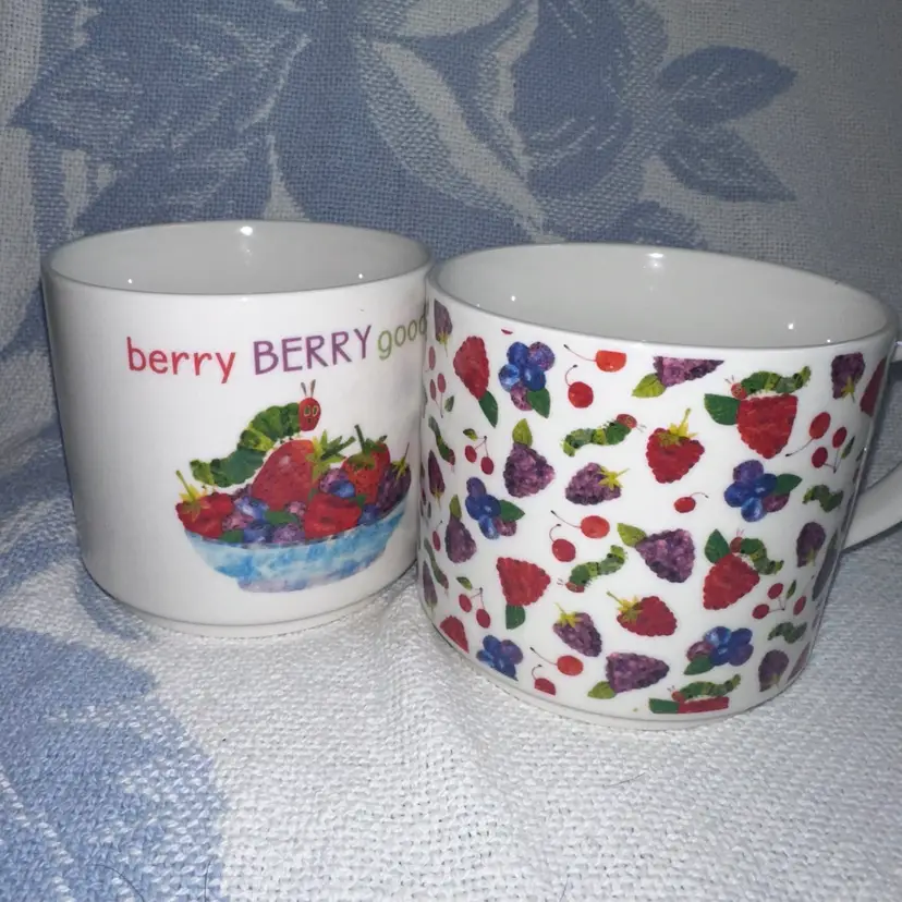 NWOB World of Eric Carle Very Hungry Caterpillar Stackable Coffee Mug Set Of 2