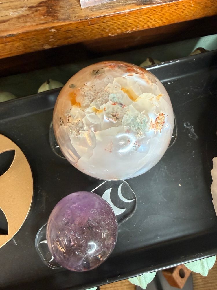 Moon Phases Crystal Sphere Holder