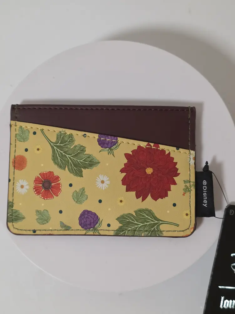 Disney Loungefly Bambi Card Holder Credit Debit ID Green Yellow Butterfly Deer