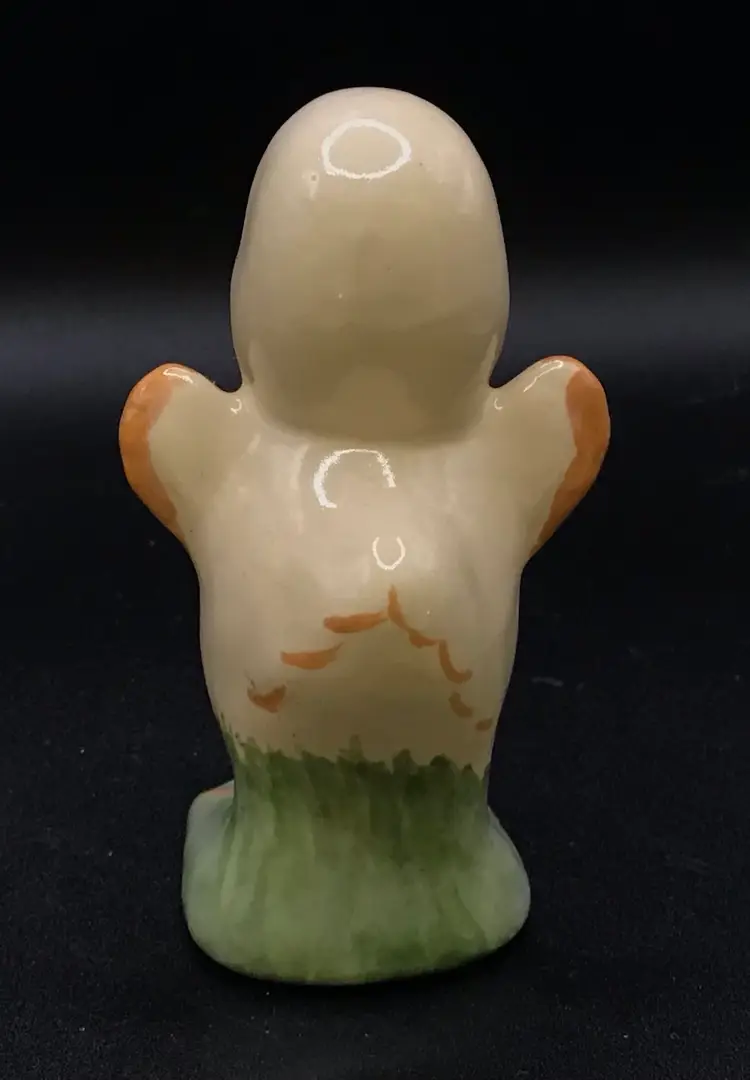 Ceramic chick well painted by Virginia