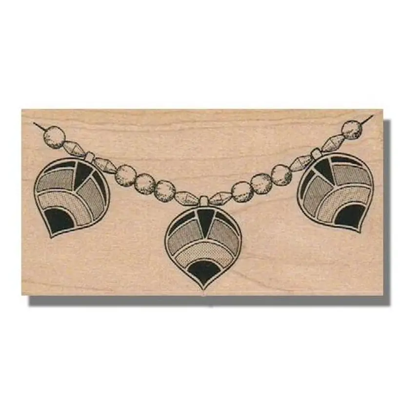 Vintage Egyptian Necklace Rubber Stamp