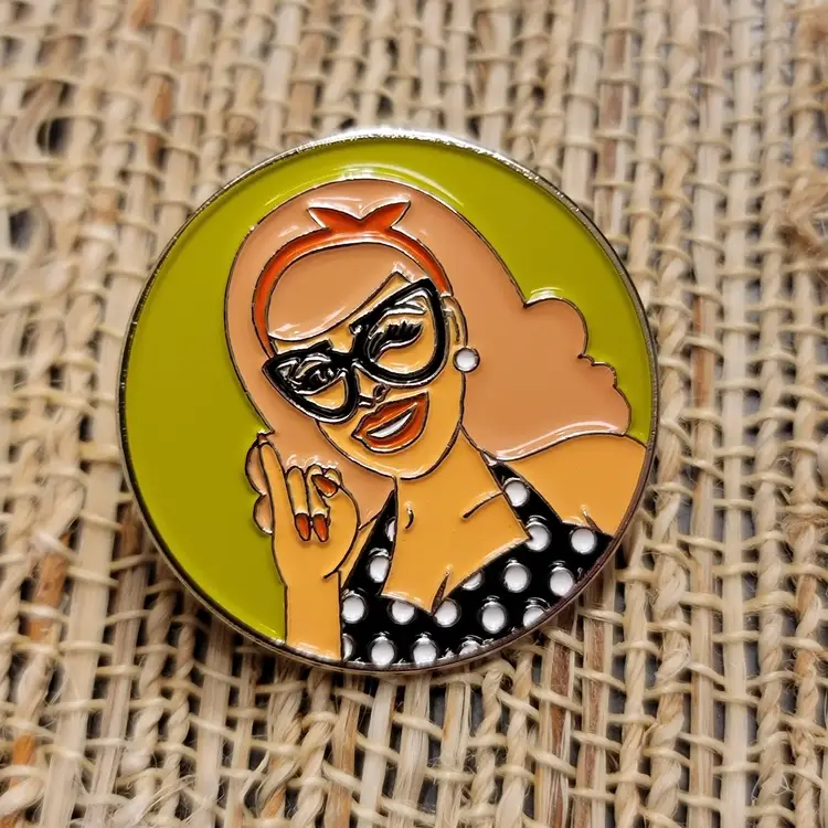 Veronica Vamp 1.25" Enamel Pin
