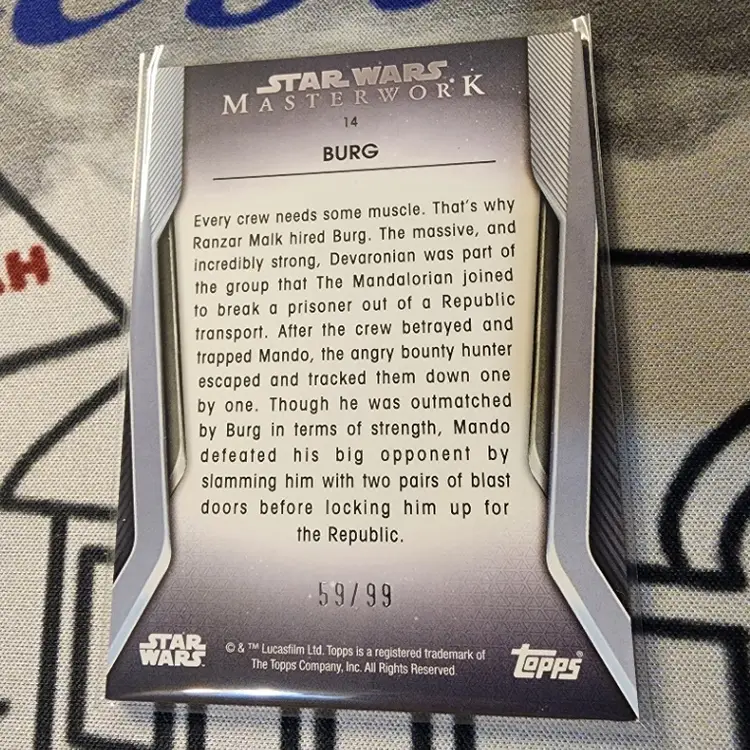 Burg Green Parallel /99 - Star Wars Masterwork