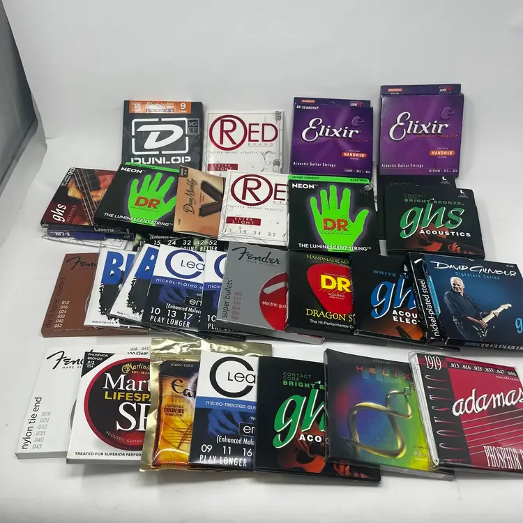 Lot Of 35 Packs Of Guitar Strings