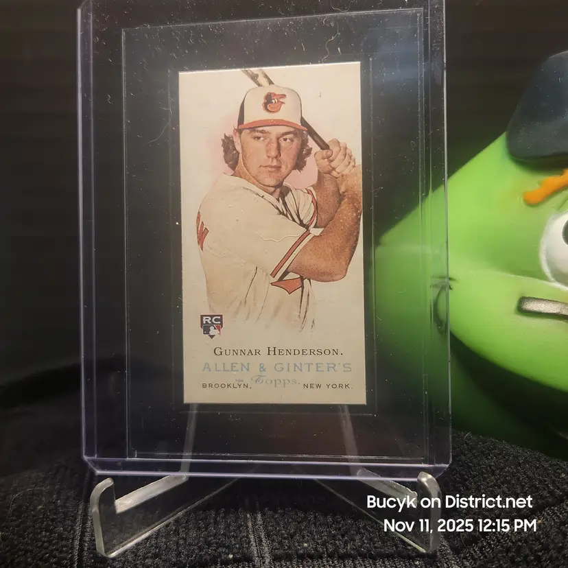 2023 Topps Allen & Ginter Rookie Variation Mini - Gunnar Henderson Baltimore Orioles