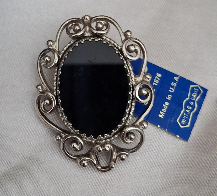 227 Whiting & Davis Silver tone Brooch