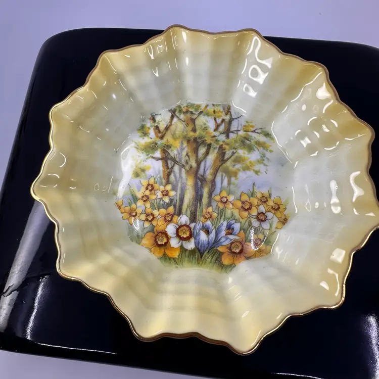 Rare Shelley England Daffodil Candy Dish CIRCA 1945-1966