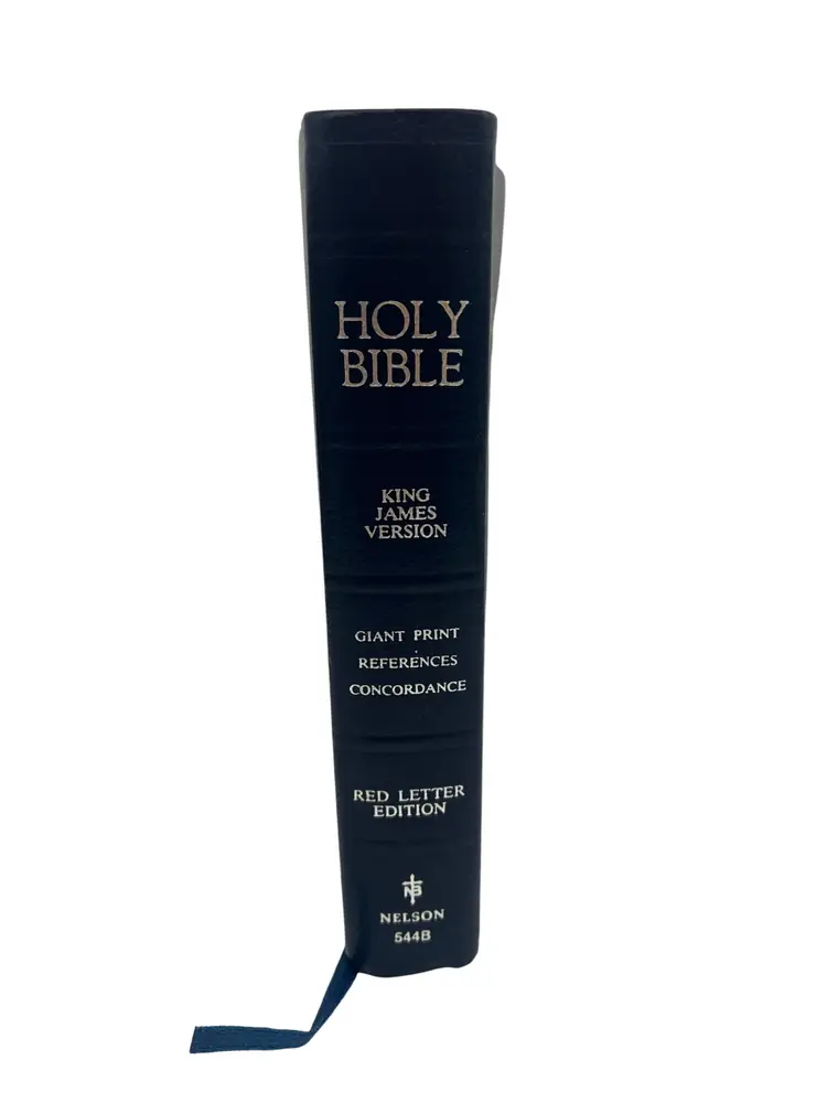 Thomas Nelson KJV Giant Print Red Letter Bible 544B Bonded Leather 1993