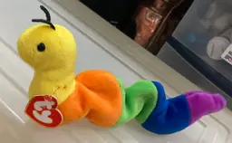 Inch the Worm (1995) - 3rd Generation Ty Beanie Baby - "AB" Ink on Tush Tag - Sold As-Is