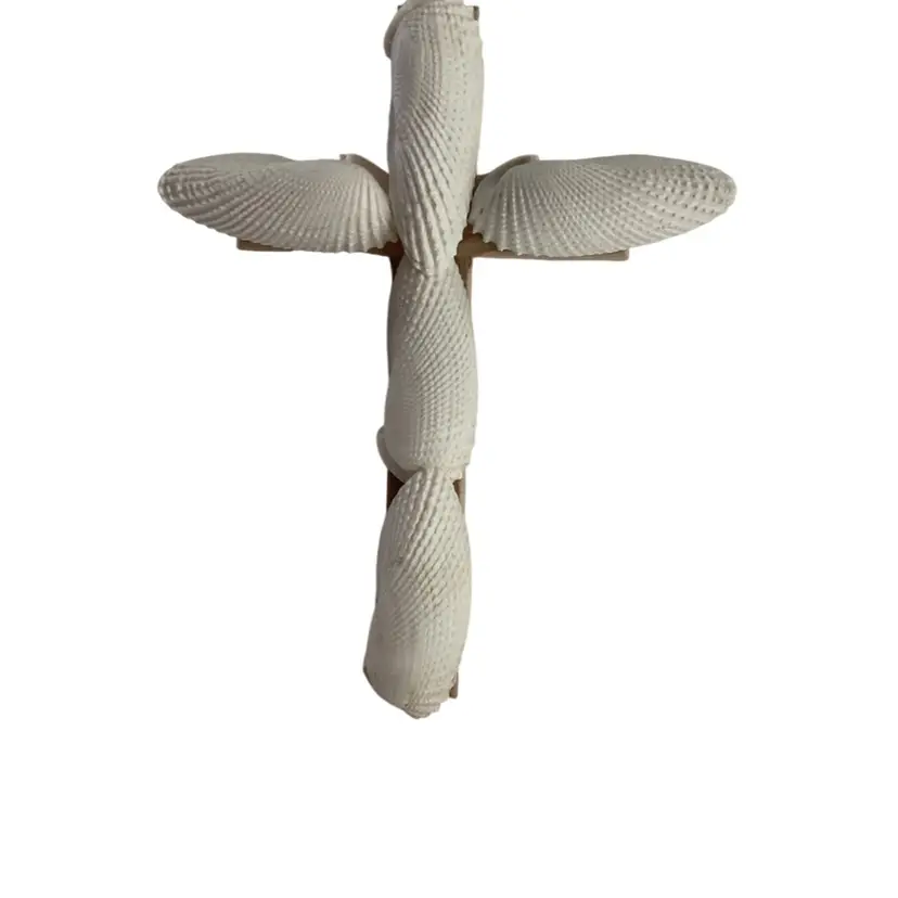 Cross Made With Angel Wing Shells