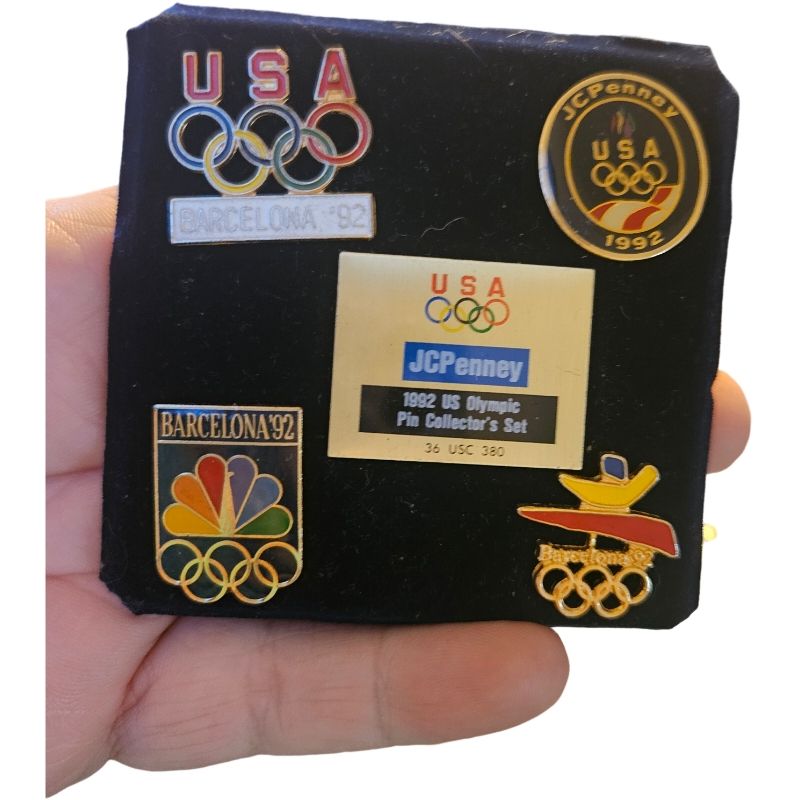 Niknax · Olympics 1992 Barcelona 5 piece enamel lapel pin set NWOT