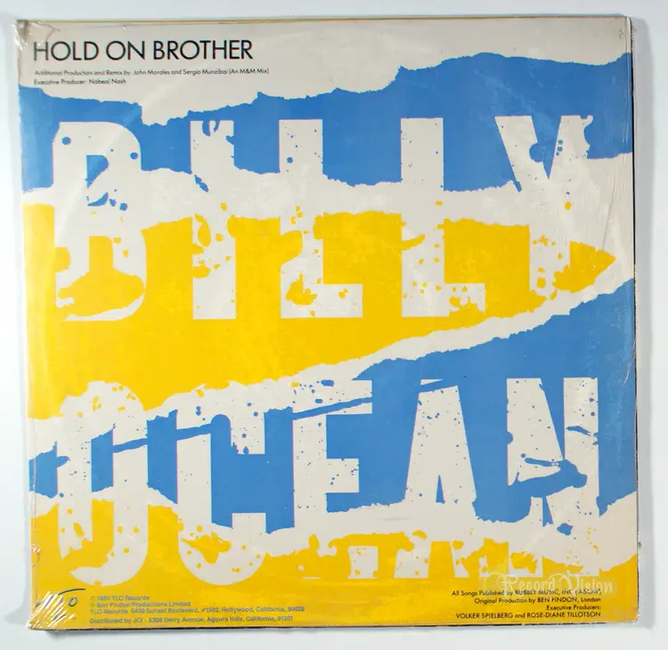 Billy Ocean - Hold On Brother (12" Single) (1986) [SEALED] Vinyl 12" Single •