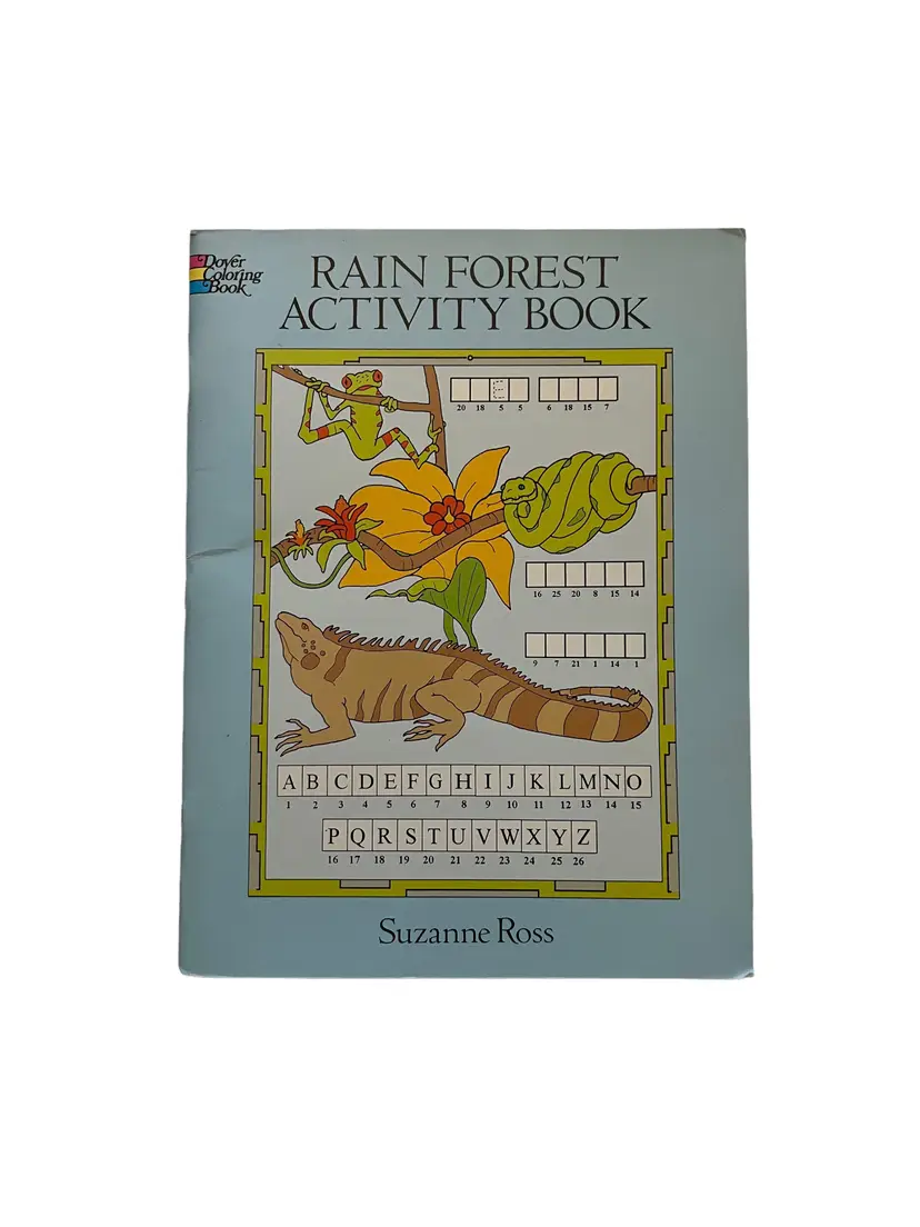 1995 Rain Forest Activity Book. Suzanne Ross- Dover Publications. Full Size
