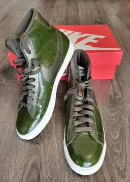 Nike Blazer Mid Snake Skin Green Shoe 685225-300 US Women's Size 9 New in Box