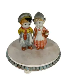 Vintage Frozen Charlotte Penny Dolls Dutch Boy & Girl